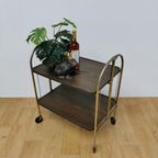 Vintage Barcart Drankenkar Trolley Butlerwagen Serveerwagentje thumbnail 3