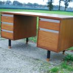 Vintage Houten Bureau Huizenga thumbnail 6