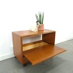 Deens Teak Design Dyrlund Kast Lp Tv Meubel Op Wielen thumbnail 9