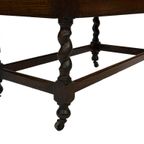 Antieke Secretaire Met Gedraaide Poten Jaren 50 Design thumbnail 22
