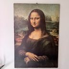 Mona Lisa, Poster Op Hout Geplakt. thumbnail 6