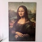 Mona Lisa, Poster Op Hout Geplakt. thumbnail 5