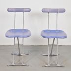 Set Of 2 Toshiyuki Kita Rondine Klapstoelen Magis Italië ‘90 thumbnail 3