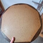 Vintage Spiegel Ronde Deense Spiegel Jaren 70 Eiken thumbnail 6