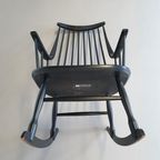 Black Lena Larsson Voor Nesto Rocking Chair 1960s thumbnail 3