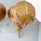 Groot Paar Koperen Bloemenkandelaars, 1960 thumbnail 3