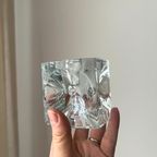 Set Of 3 Mismatched Heavy Glass Candle Holders thumbnail 3