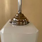 Lamp Hanglamp Art Deco 1930 Kubus Witglas thumbnail 4