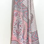 Antieke 19e Eeuwse Perzische Kalamkari/kalmikara Paisley Sjaal thumbnail 2