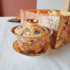 Vintage Chinees Porselein Theekopjes Geel thumbnail 12