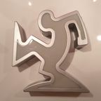 Keith Haring La Linea Lamp Osvaldo Cavandoli Zilver (nieuw In Originele Verpakking) thumbnail 20