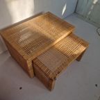 Rotan Gevlochten Nest Tafels thumbnail 4