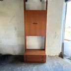 Vintage Wandmeubel Modules Omnia - Teak 2x Lade, 1x Kast thumbnail 2
