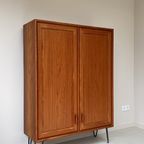 Hoge Vintage Teak Houten 2 Deurd Kast Van Rt Möbel thumbnail 10