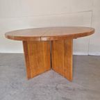 Vintage Massief Houten Uitschuifbare Eettafel Xl Design thumbnail 3