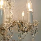 Vintage Glazen Hanglamp, Kroonluchter Lamp, Verlichting 805 thumbnail 10