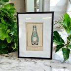 Vintage Kartonnen Kaart / Poster Perrier thumbnail 4