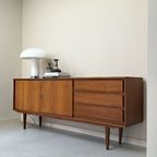 Vintage Houten Dressoir / Sideboard Met 2 Deurtjes En 3 Lades thumbnail 11