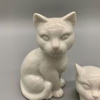 Decoratie Katten Wit Porselein Set thumbnail 3