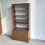 Vintage Rosewood Boekenkast Pallisander Wandkast thumbnail 10