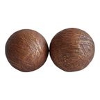 Twee Kunststof Ronde Decoratie Bollen Ø 10 Cm Met Streepmotief thumbnail 6