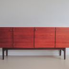 Vintage Deens Dressoir Zwart Wit Lades thumbnail 7