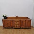 Grote Vintage Louis Xv Wandkast, Buffetkast, Dressoir, Ladekast thumbnail 14
