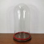 Grote Antieke Glazen Ronde Stolp 52Cm. 24060722 thumbnail 2