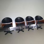 4 X '80S Italian Barber Chair, Height Adjustable thumbnail 3