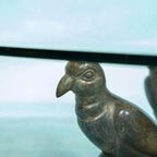 Bonzen Salontafel, Peacock. Hollywood Regency Tafel. Vintage thumbnail 9
