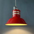 Rode Vintage Ateljé Lyktan Space Age 'Bucket' Hanglamp thumbnail 2