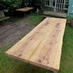 Prachtige Grote Boomstam Tuintafel 260 Cm thumbnail 21