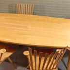 Vintage Deens Design Eettafel, Door Kvist thumbnail 11