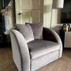 Richmond Interiors Grote Fauteuil Grijs Velvet thumbnail 7