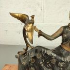 Groot Marmeren Art Deco Beeld Scali thumbnail 11