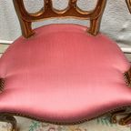 Paar Louis Xv Fauteuils. Notenhout. thumbnail 5