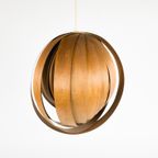 Mid Century Modern - Moon Lamp - Verner Panton Stijl - Teak - 60'S thumbnail 6