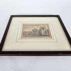 Pellus-Poort Bij Utrecht Aan Den Voorstadt - A. Rademaker Fec. - Ets - 1730 thumbnail 4