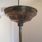 Vintage - Hanglamp - Plafondlamp - Uitschuifbare Stang -glas thumbnail 2
