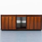 1960’S Italian Modern Sideboard Dressoir Italiaans Donker Hout thumbnail 2