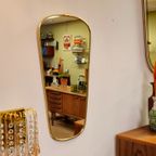 Vintage Wandspiegel Spiegel Mirror Messing Goud thumbnail 3