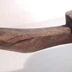 Primitieve Antieke Massief Houten Vijzel thumbnail 10