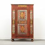 Antieke Beschilderde Bruidskast 1856 thumbnail 6
