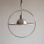 Silver Saturn Ceiling Lamp, Space Age 1970S thumbnail 10
