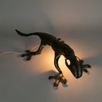 Wandlamp - Salamander - Hagedis - Handmade - Metaal - 90'S thumbnail 6