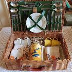 Vintage Picknickmand Van Optima England, Uniek & Duurzaam Gerestyled thumbnail 2