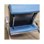Blauw Lederen Lounge Stoel Futuro 3 Door Massimo Iosa Ghini Voor Moroso - Italië Jaren 80 thumbnail 24