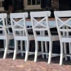 Set Van 6 Cross Back Landelijke Armstoelen thumbnail 2
