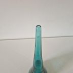 Vintage Aqua Blauwe Glazen Vaas thumbnail 6