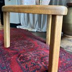 Bijzettafel Brutalist-Stijl Blank Eiken Hout Vintage thumbnail 7